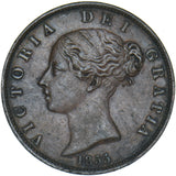 1855 Halfpenny - Victoria British Copper Coin - Nice