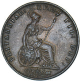 1855 Halfpenny - Victoria British Copper Coin - Nice