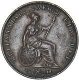 1857 Halfpenny - Victoria British Copper Coin