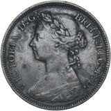 1886 Halfpenny - Victoria British Bronze Coin - Nice