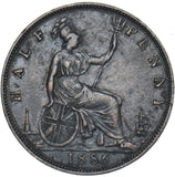 1886 Halfpenny - Victoria British Bronze Coin - Nice