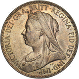 1901 Halfpenny - Victoria British Bronze Coin - Superb