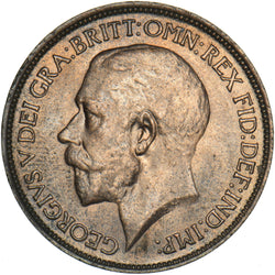 1915 Halfpenny - George V British Bronze Coin - Superb