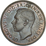 1951 Proof Halfpenny - George VI British Bronze Coin - Very Nice