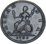 1731 Farthing - George II British Copper Coin - Nice