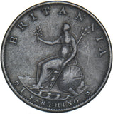 1799 Farthing - George III British Copper Coin - Nice