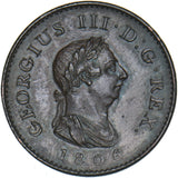 1806 Farthing - George III British Copper Coin - Very Nice