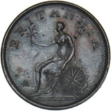 1806 Farthing - George III British Copper Coin - Very Nice