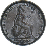 1827 Farthing - George IV British Copper Coin - Nice