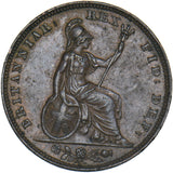 1834 Farthing - William IV British Copper Coin - Very Nice