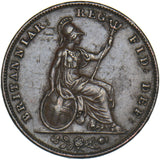 1839 Farthing - Victoria British Copper Coin - Very Nice