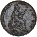 1840 Farthing - Victoria British Copper Coin - Nice