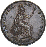 1841 Farthing - Victoria British Copper Coin - Very Nice