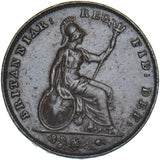 1845 Farthing - Victoria British Copper Coin - Nice