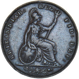 1850 Farthing - Victoria British Copper Coin - Nice