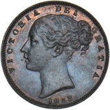 1853 Farthing - Victoria British Copper Coin - Very Nice