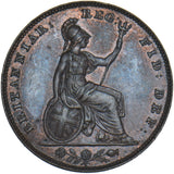 1853 Farthing - Victoria British Copper Coin - Very Nice