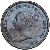 1847 Half Farthing - Victoria British Copper Coin - Very Nice