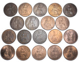 1937 - 1967 High Grade Pennies Lot (19 Coins) - British Bronze Coins