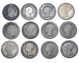 1836 - 1855 Groats Lot (12 Coins) - British Silver Coins - All Different