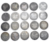 1860 - 1887 Threepences Lot (20 Coins) - Victoria British Silver Coins