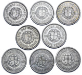 1937 - 1944 Threepences Lot (8 Coins) - George VI British Silver Coins -Date Run