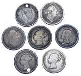 1834 - 1843 Threehalfpences Lot (7 Coins) - British Silver Coins