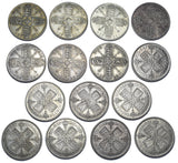 1920 - 1936 Better Grade British Silver Florins Lot (15 Coins) - George V