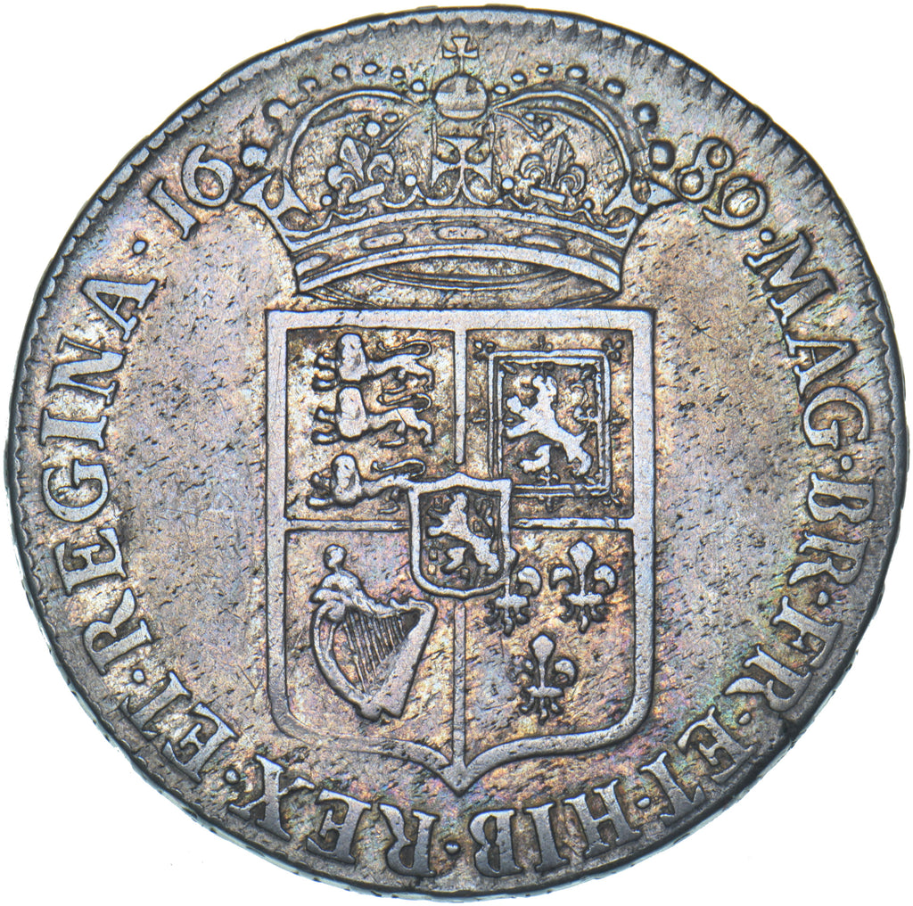 1689 Halfcrown - William & Mary British Silver Coin - Nice – The Coin King