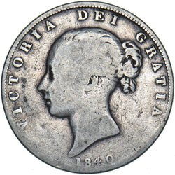 1840 Halfcrown - Victoria British Silver Coin
