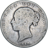 1848 Halfcrown - Victoria British Silver Coin