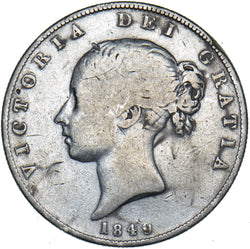 1849 Halfcrown - Victoria British Silver Coin