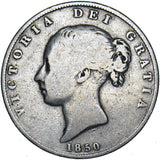 1850 Halfcrown - Victoria British Silver Coin
