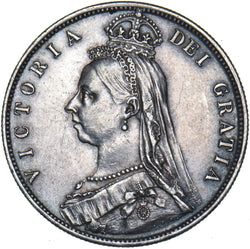 1887 Halfcrown - Victoria British Silver Coin - Very Nice