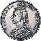 1887 Halfcrown - Victoria British Silver Coin - Very Nice