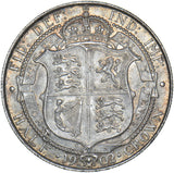 1902 Halfcrown - Edward VII British Silver Coin - Superb
