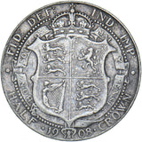1908 Halfcrown - Edward VII British Silver Coin - Nice