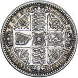 1849 Godless Florin - Victoria British Silver Coin - Nice