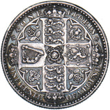 1849 Godless Florin - Victoria British Silver Coin - Nice