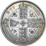 1852 Gothic Florin - Victoria British Silver Coin - Superb