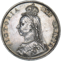 1887 Florin - Victoria British Silver Coin - Very Nice