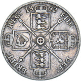 1892 Florin - Victoria British Silver Coin