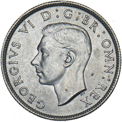 1942 Florin - George VI British Silver Coin - Superb