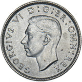 1942 Florin - George VI British Silver Coin - Superb