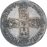 1703 Shilling - Anne British Silver Coin - Very Nice