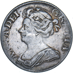 1709 Shilling - Anne British Silver Coin - Nice