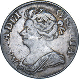 1709 Shilling - Anne British Silver Coin - Nice