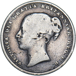 1840 Shilling - Victoria British Silver Coin