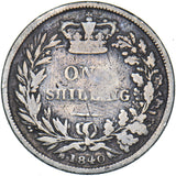 1840 Shilling - Victoria British Silver Coin