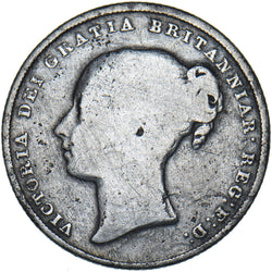 1842 Shilling - Victoria British Silver Coin